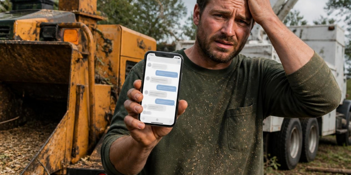 stressed tree care business owner